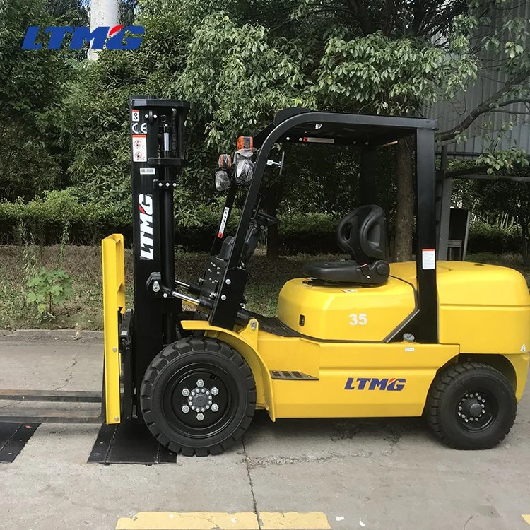 China Diesel Forklift 3.5 Ton Forklift Equipment with 4500mm Triplex Mast