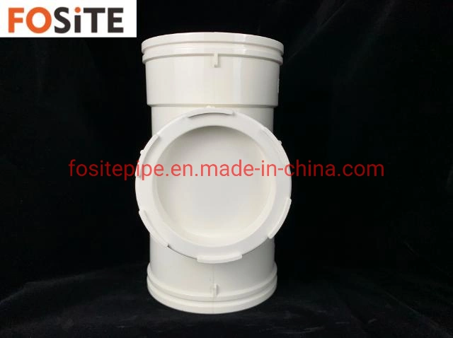 Fosite 110mm Accesorios PVC codo caucho tubería de plástico de la fábrica de tuberías Elementos