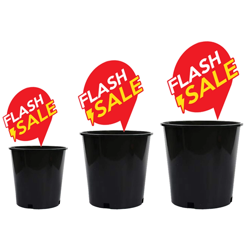 BSCI Verified Different Sizes Home Garden Flower Pot Durable Transplant Plastic Pot for Agriculture