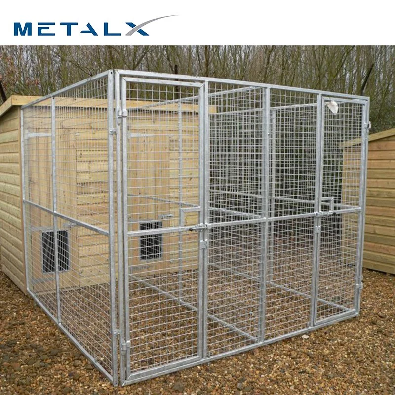 Dog Boarding Kennels Cages Collapsible Large Heavy Duty Double 2 Layer Stack Suppliers