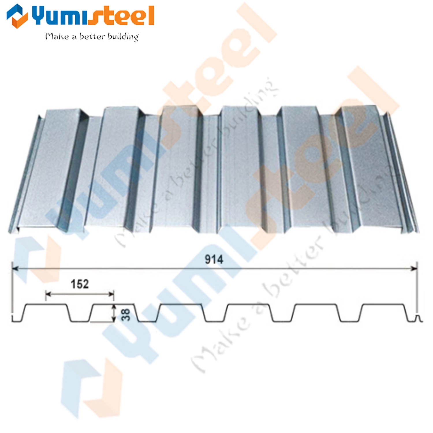 Multi Rise Building Material Galvanized Structure Steel/Metal Floor Decking Sheet