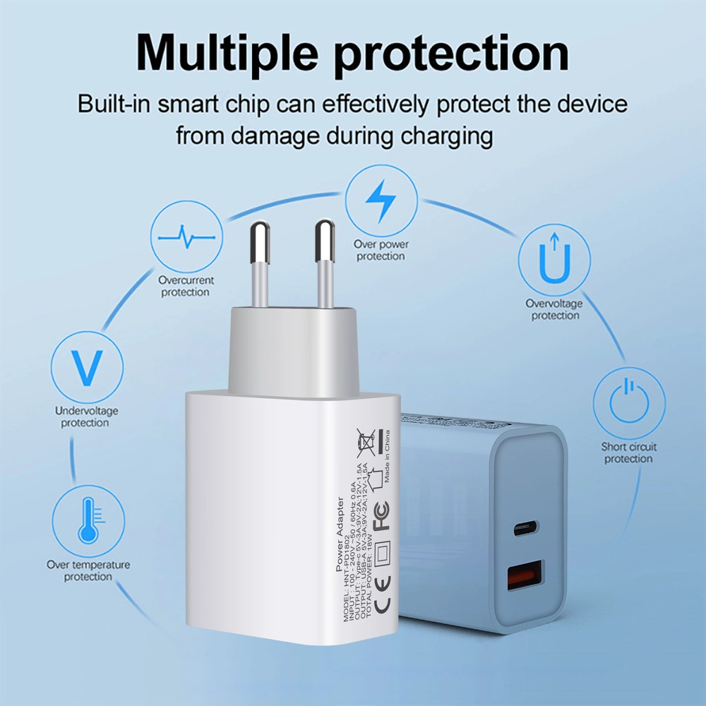 18wpd QC3.0 USB Charger Quick Charge EU Us Plug for Mobile Phone Adapte