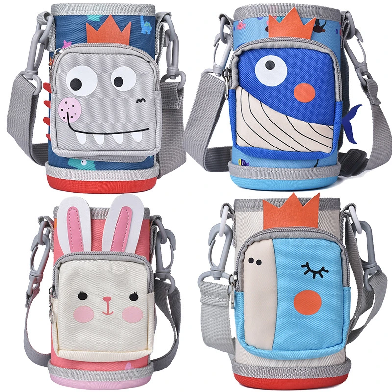 Amazon Hot Sale Water Bottles Bags Children Bottle Can Holder Cartoon Kids Insulated Cup Sleeve Cover