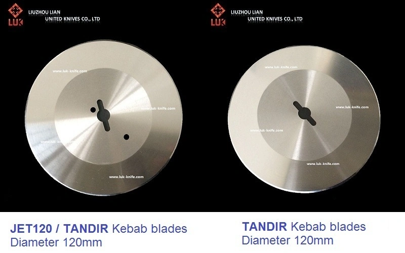 Tandir 120mm d'Universal à lame plate des lames de kebab Kebab turc trancheuse à kebab Commutateur lame avec couvercle 15 mil