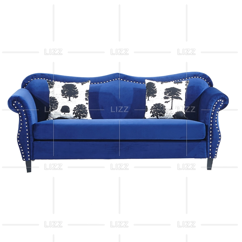 Latest Design European Home Furniture Fabric Classic Chesterfield Sofa Set