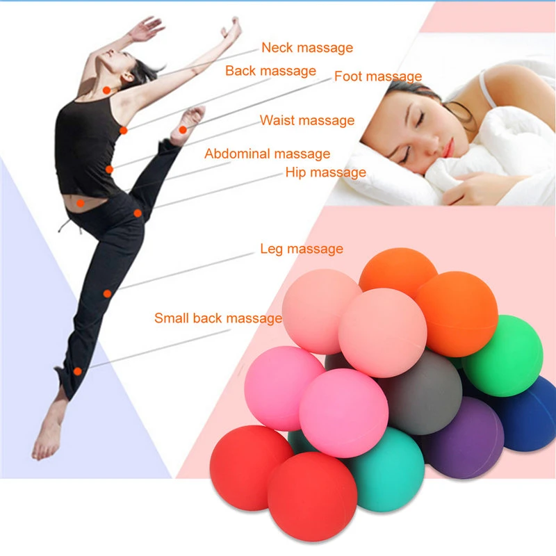 Fitness Gym Ball Muscle Relax Silicone Lacrosse Peanut Massage Ball