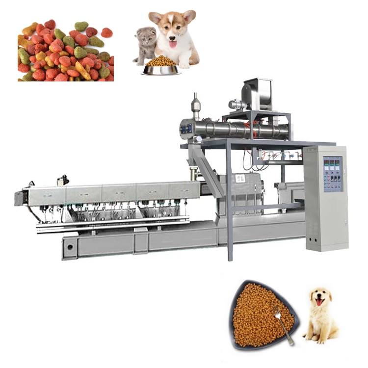 Full Automatic Dry Dog Cat Fish Food Machine Pet Wet Pelletizing Food Pellet Processing Extrusion Extruder Machine Machines Machinery Production Line