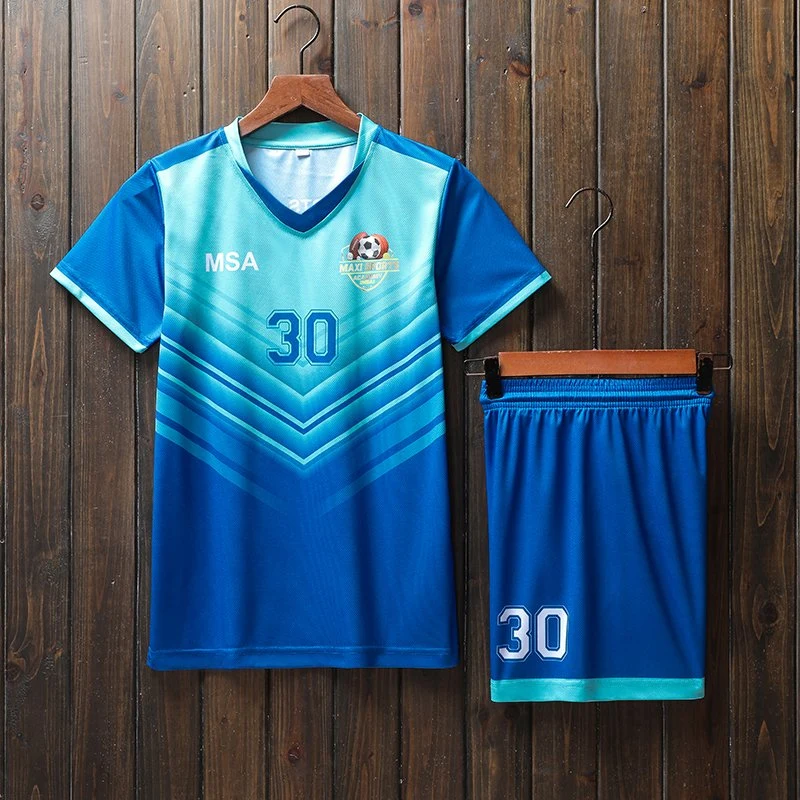 Factory Wholesale Custom Sublimation Team Wear Sportswear Jerseys Soccer Uniform Breathable Football Jersey Suits