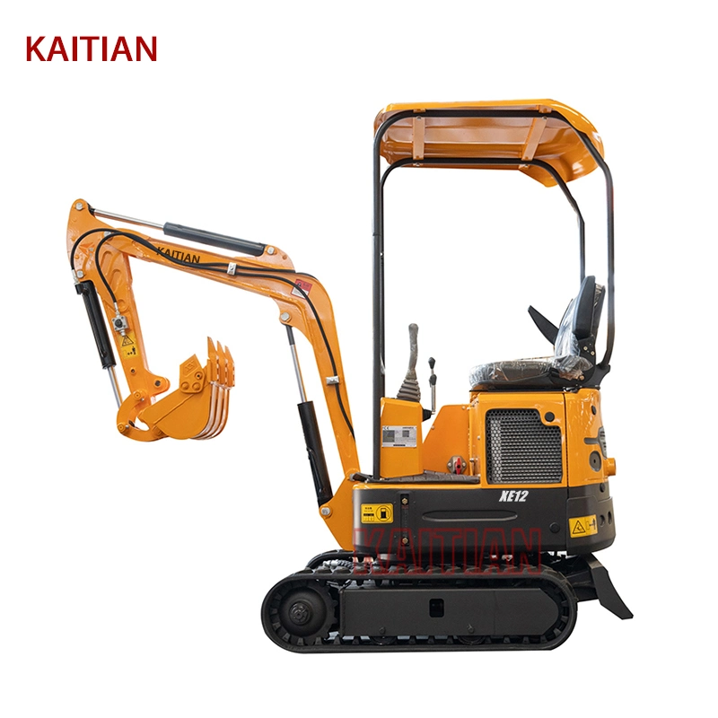 Kaitian 1,1 Ton pequeña Excavadora Nueva en Construcción pequeña para Venta XE12