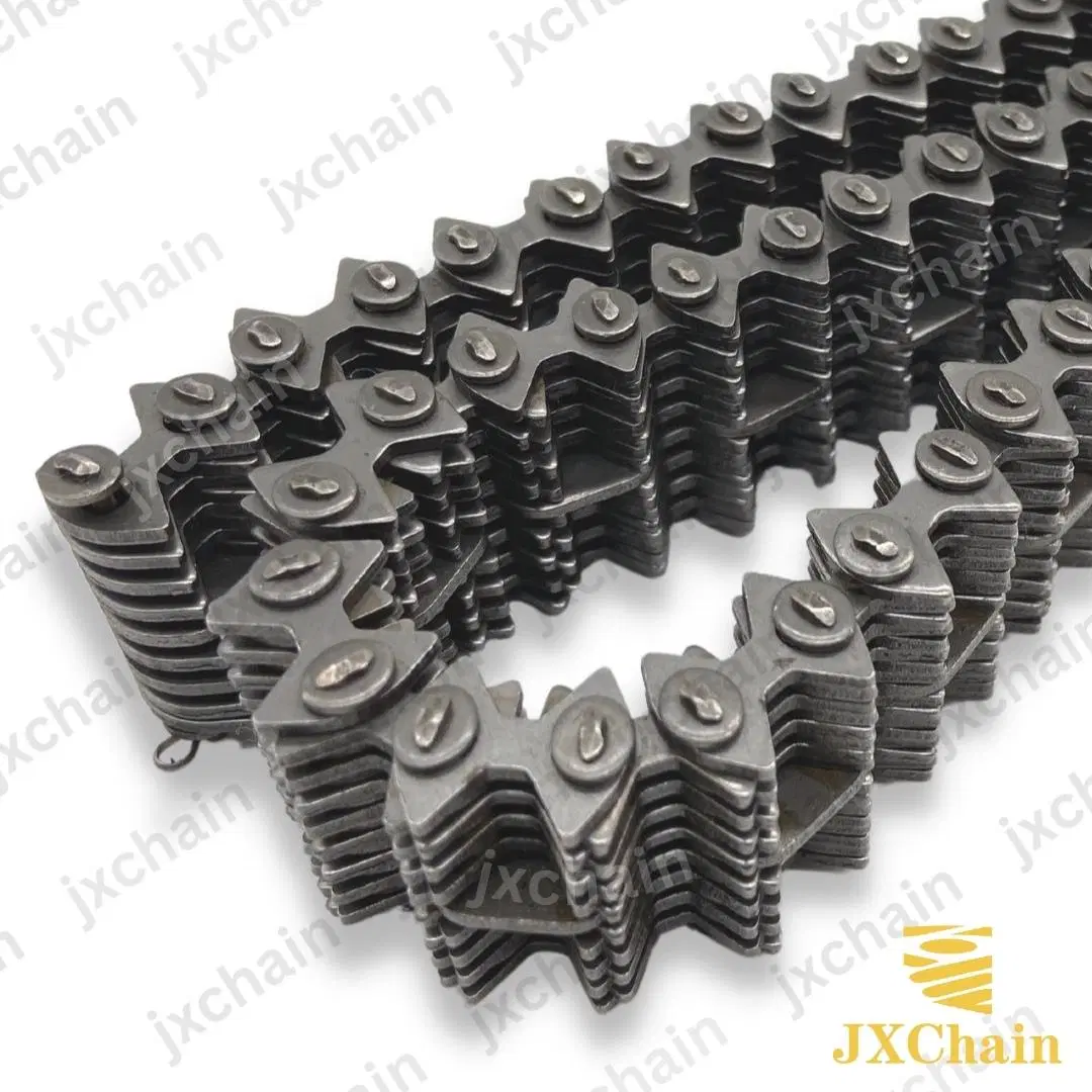 3/8 Qlz3 Biz0 Center Guide Carbon Steel Transmission Silent Chain for Multi Shaft Drives