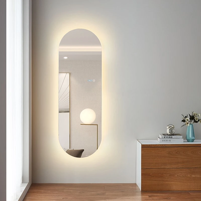 Bathroom Accessories/Bath Mirrors View Larger Imageadd to Comparesharerectangle Big Black Gold Aluminum Metal Hotel Bedroom LED Full Length Body Wall Fram