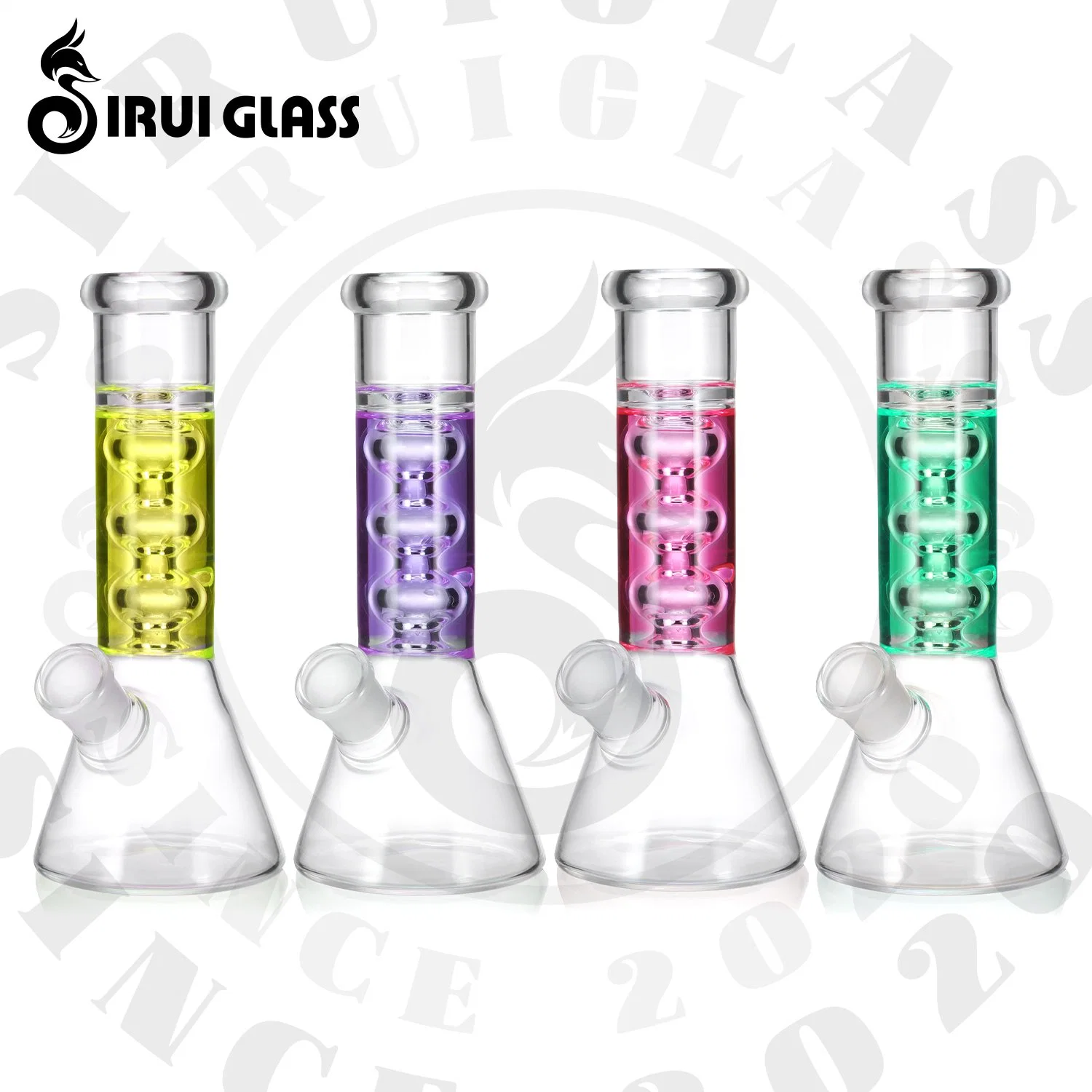 Sirui 7.5" China Wholesale/Supplier Glycerin Filling Oil-Filled Hig Borosilicate Pyrex Glass Tobacco Hookah Shisha Herb DAB Rig Glycerin Freezer Glass Smoking Water Pipe