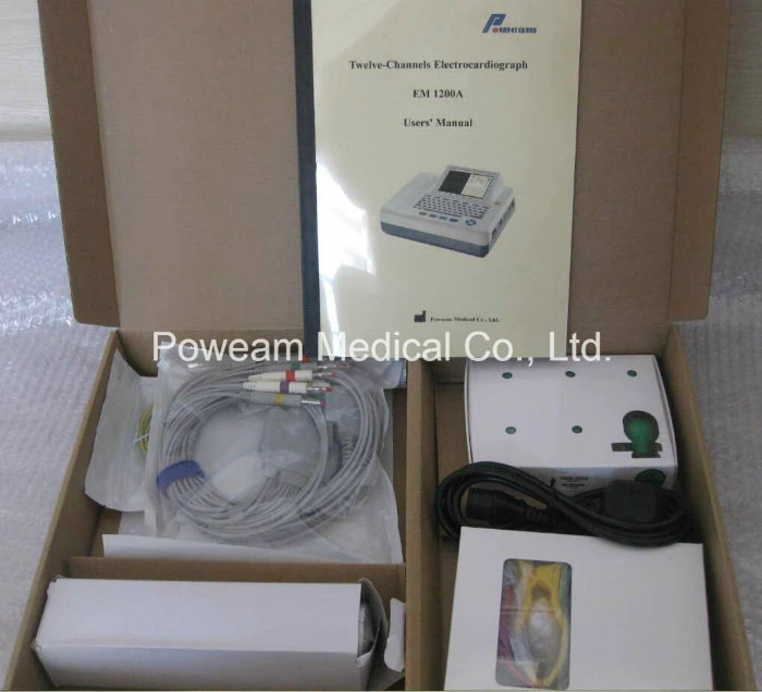 Touch Screen Electrocardiograph 12 Channel ECG Machine (EM1200A)