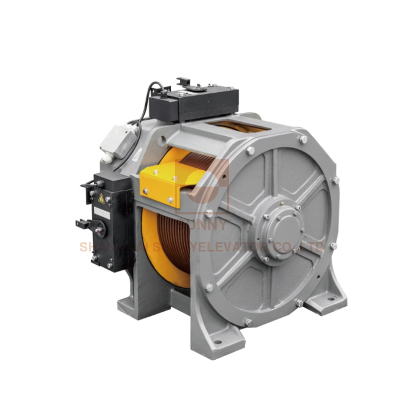 Load 1000~2250kg Geatless Traction Machine with Permanent Magnet Synchronous