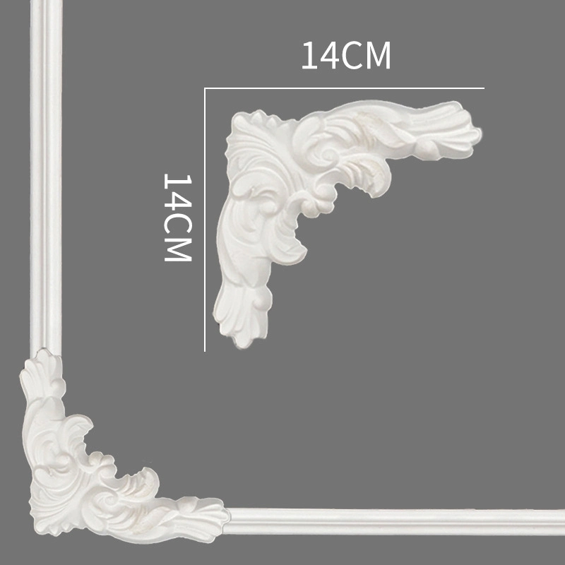 PU espuma decorativa Cornice ornamentos de pared para decoración interior