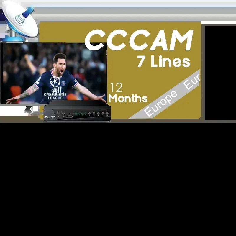 Stable Server 8 Lines Cccam Agent for Europe Spain Portugal Poland Oscam Icam Newcam Magcam Germany for Satellite TV Receive