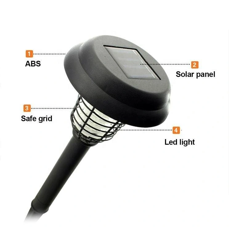 Outdoor Mosquito Killer Solar Stake Light 2 LED Garden Solar Ground Floor Light