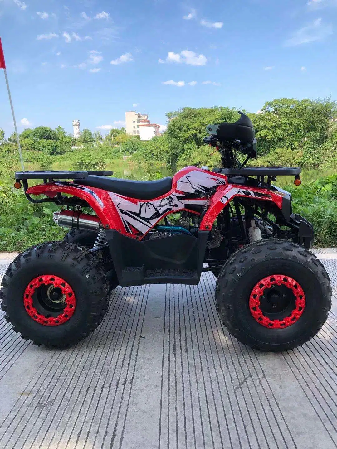 Fangpower ATV 4X2 125cc 4 Wheeler Motorcycle Quad Bike ATV with CE