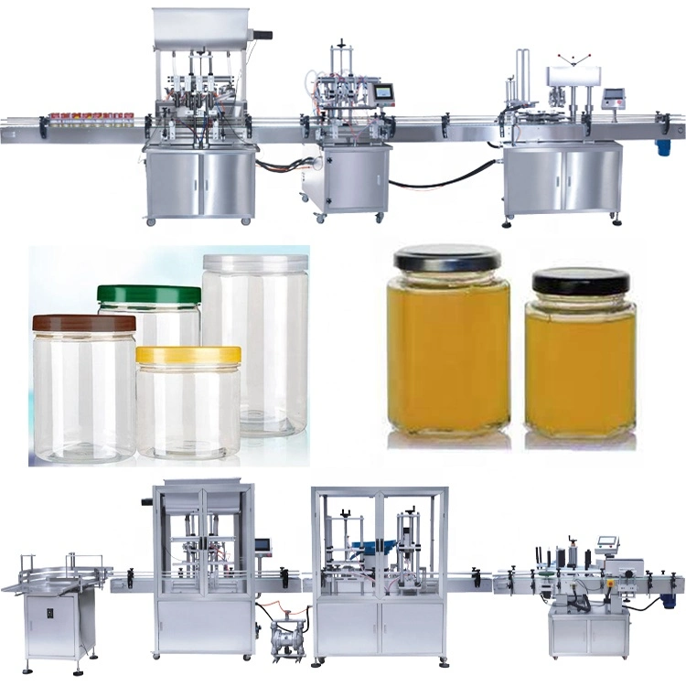 Nuevo diseño de pasta de salsa de miel Aceite de Equipos de Llenado Línea de Producción de máquinas de llenado de botellas