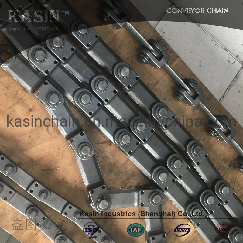 Conveying System Transmission Parts High Tensile Forged Chain with Pitch 102 Conveyor Link From Kasin Factory Made in China