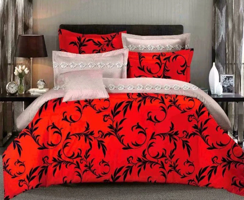 130GSM Printed Microfiber Polyester Bedding Set Home Textile