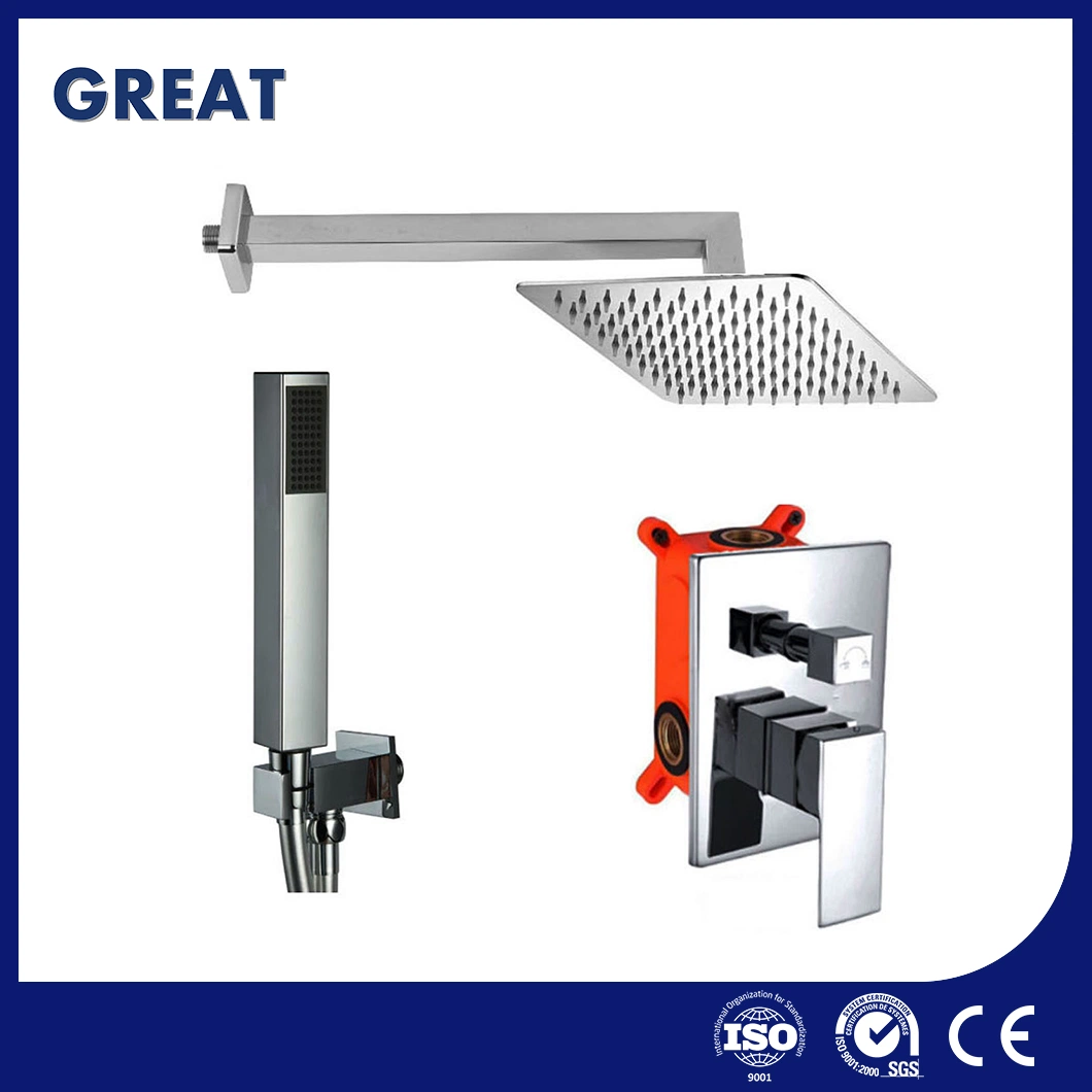 Große China 2 Griff Badezimmer Wasserhahn Herstellung Dusche Jet System Gl502603A501 verdeckte Dusche mit Box Hot Verkauf Regenkopf Showerhead System