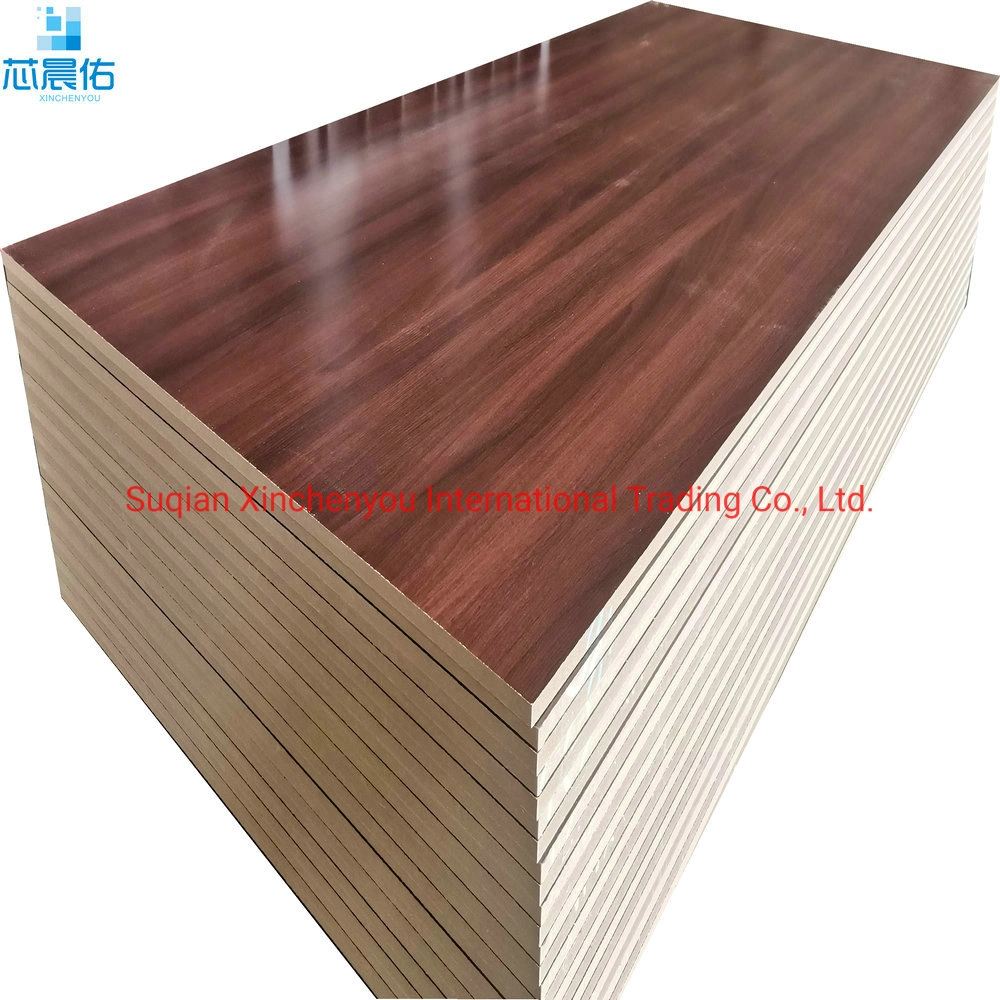 Rich Walnut Color Closet Furniture 12/15/16/17/18/25mm Laminated Melamine MDF Board