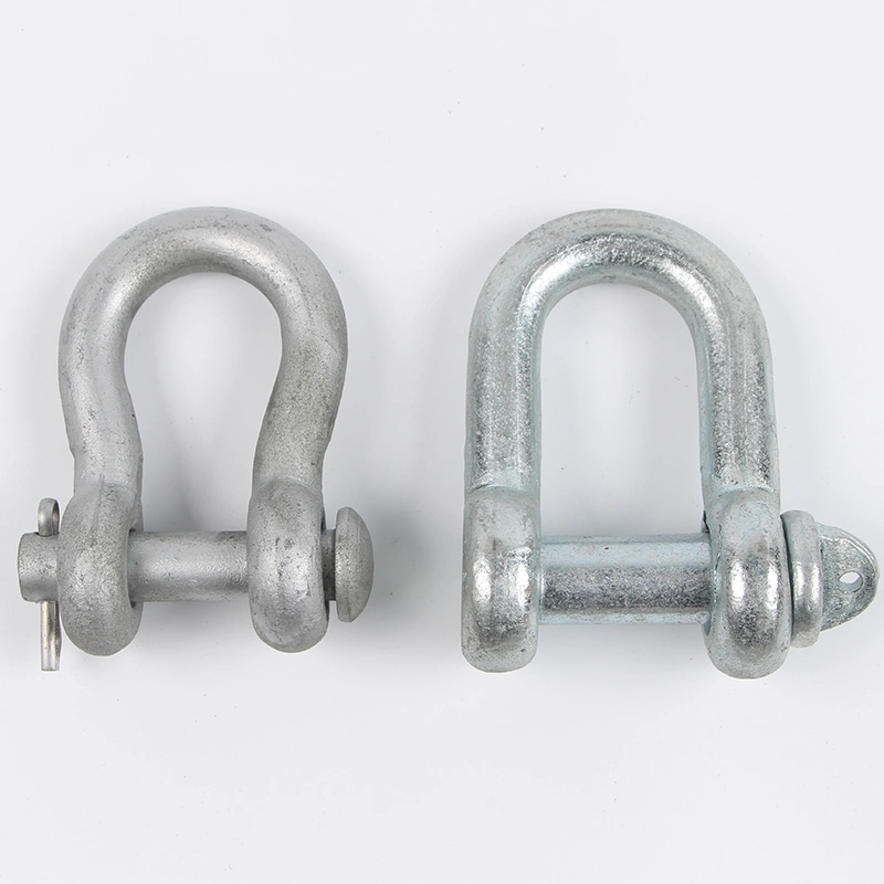 70kn Hot DIP Galvanized Steel U Shackle, Anchor Shackle