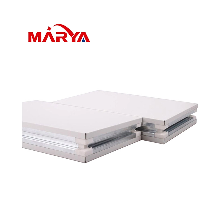 Marya 100mm Thickness Alu. Honeycomb Fireproof Sandwich Cleanroom Panel for Pharmaceutical Commercial LED Panel Cleanroom Classroom Studio Surface Square LED