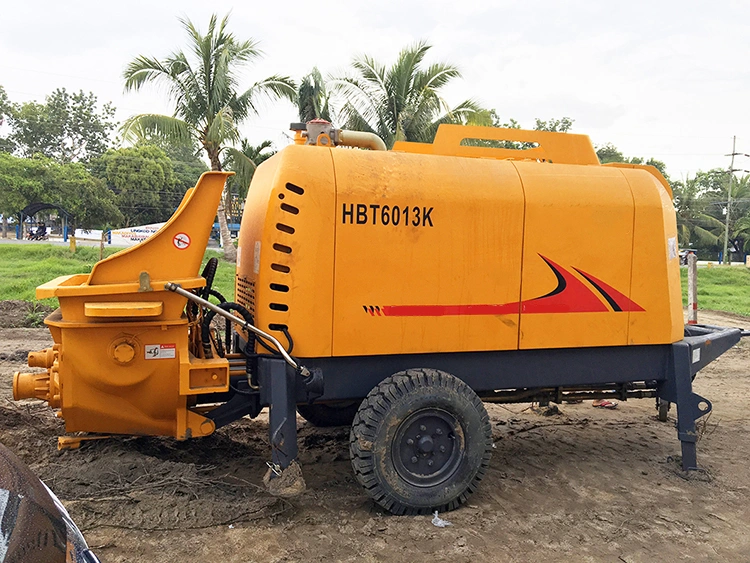 59m3/H Output Concrete Machinery Trailer Pump Hbt5010c-5I with High End Hydraulic System