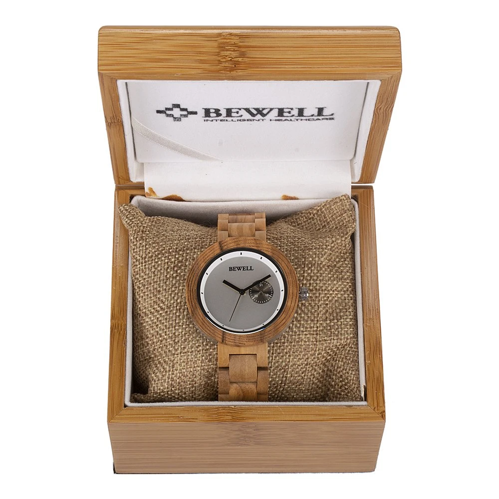 Montre-bracelet artisanal en bois Bewell Logo personnalisé Watch