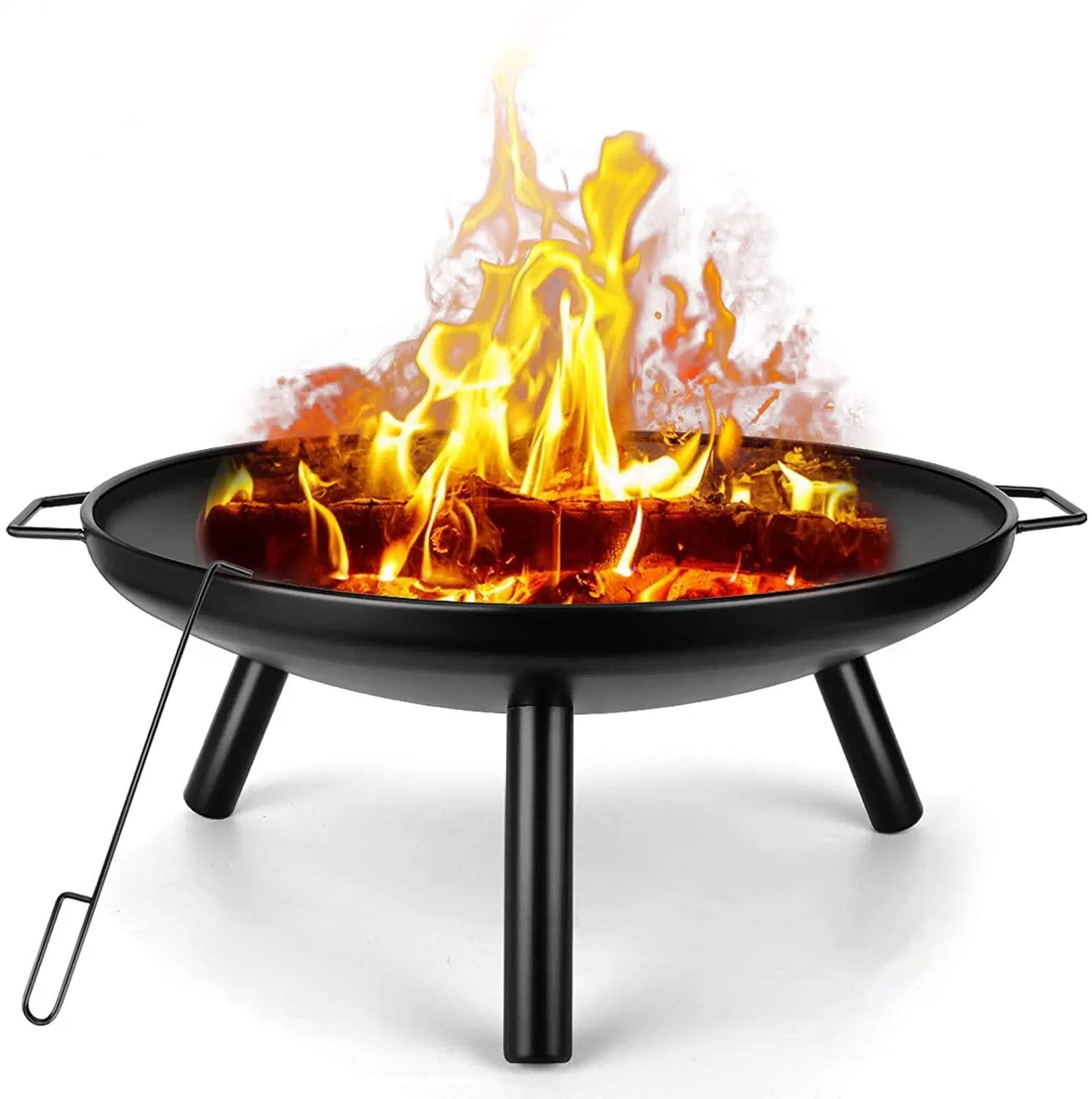 ODM OEM Outdoor Camping Oxidised Wood Burning Garden Metal Brasero Firebowl Firepit