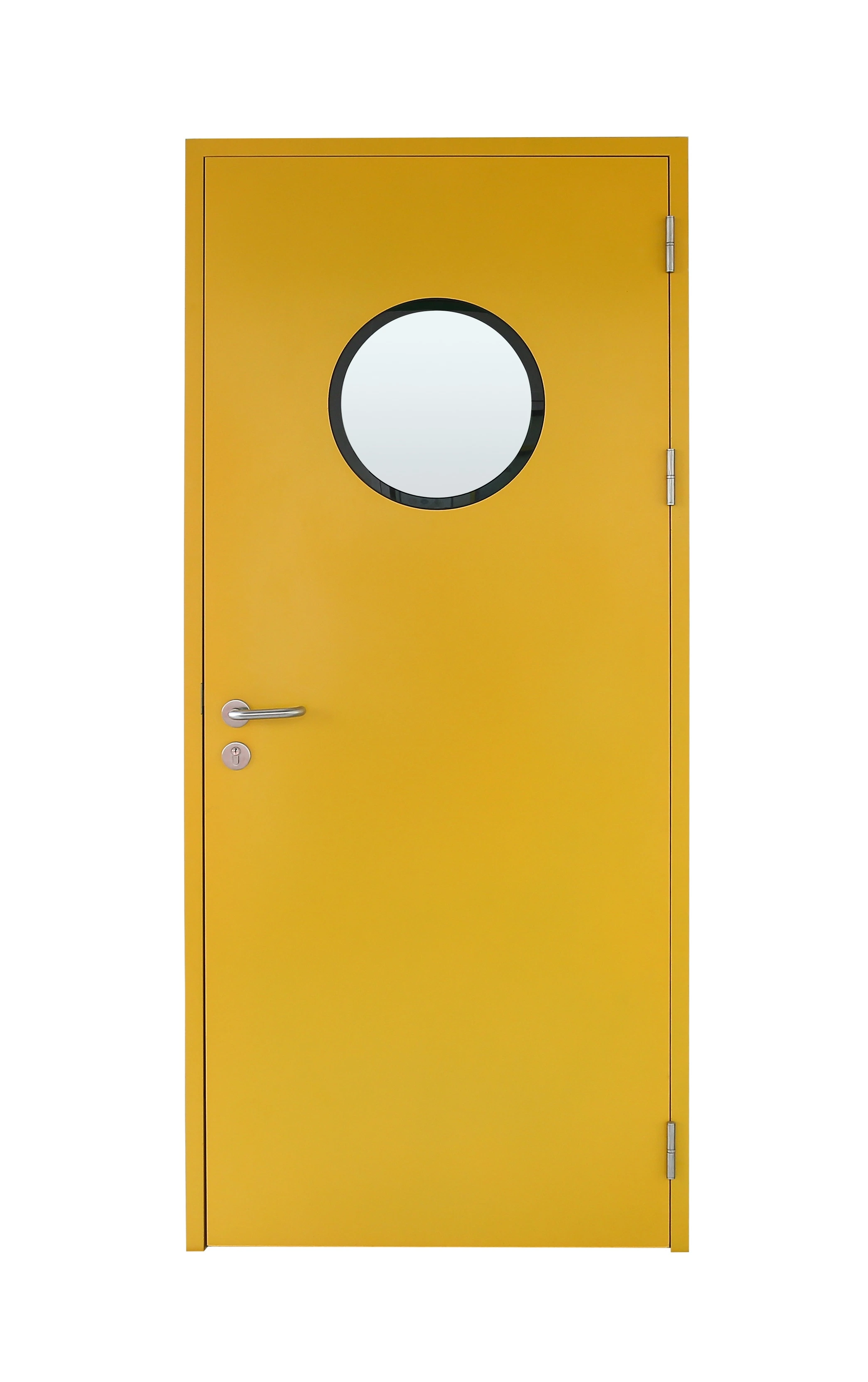 Security Steel Fire Rated Door with Fireproof Glass Window for Clean Room, Hospital