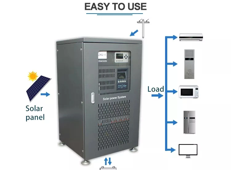 Complete Solar Energy System 10kw Photovoltaic Solar Panel Energy Power for Village Lighting Refrigerator Use