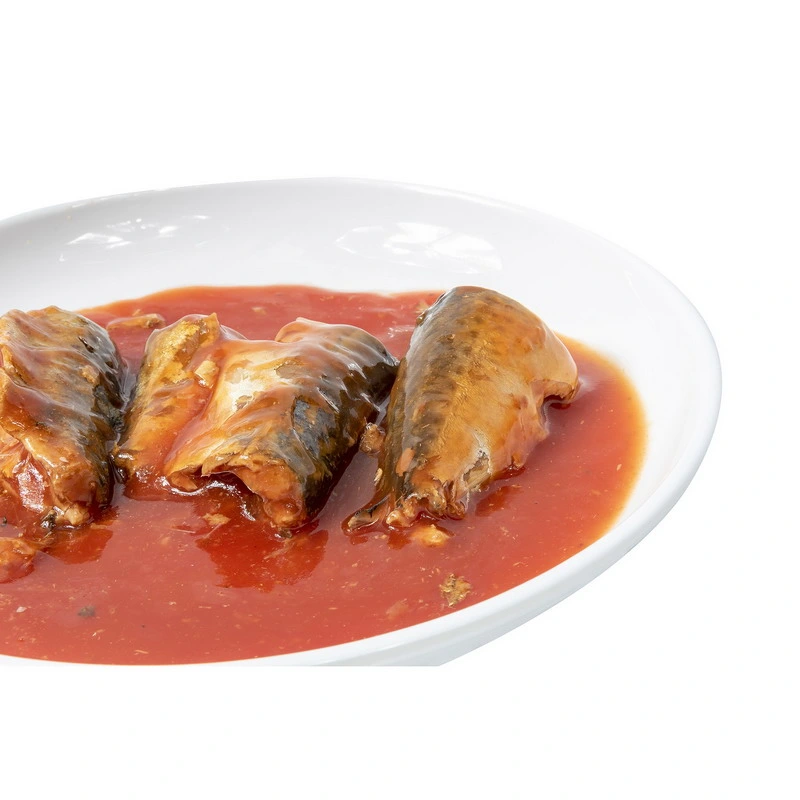 China Seafood Canned Mackerel Fish in Tomato Sauce