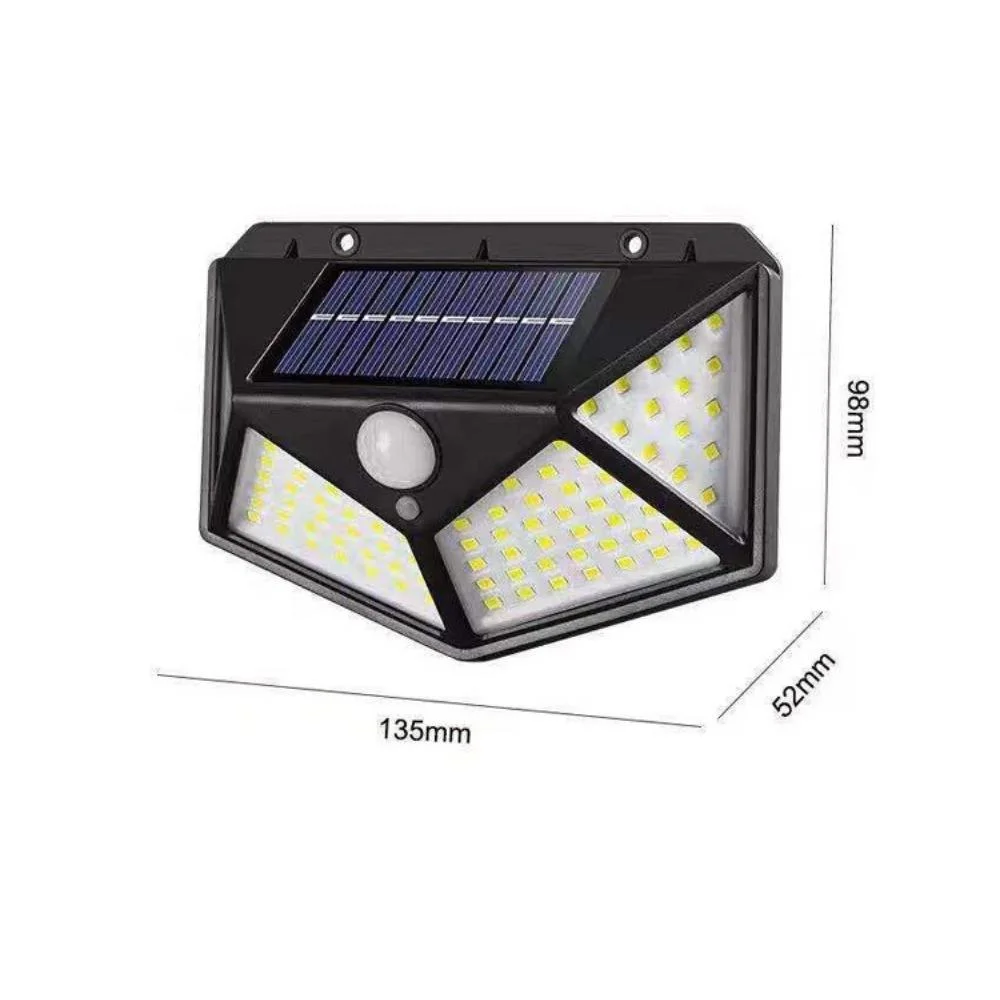 100 LED Solar Sensor Wall Light Waterproof Outdoor Garden Lamp 3 Modes Bl20510