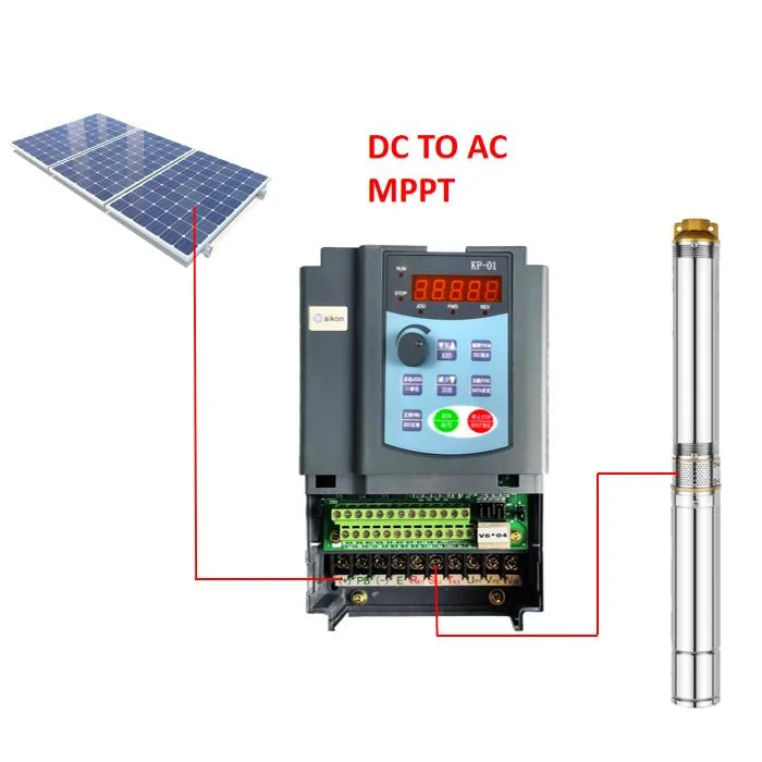 Frequency Inverter AC DC Drive 7.5kw Three Phase Invt VSD Solar Pumping Speed Controller VFD with 99% MPPT High Efficiency