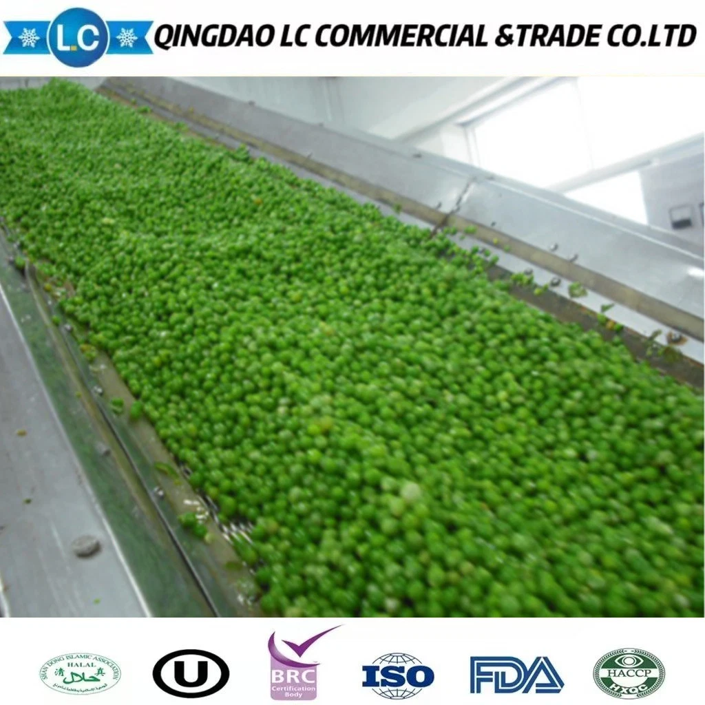 Manufacturers Production Line Bulk Price IQF Whole Frozen Green Peas