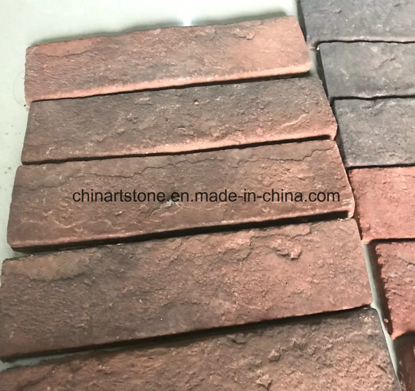 Eco-Friendly Vermelho/Branco/Preto produto cimento cultura artificial de pedra mármore Granito Villa/ Castle parede ou piso (lado a lado com a Austrália teste sem amianto)