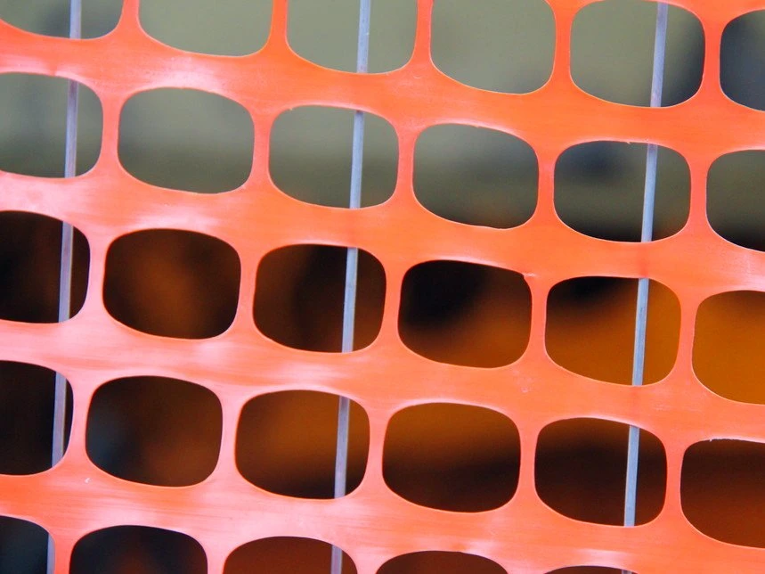 Orange Plastic Link Maschenzaun für Sicherheit mit Schub Lieferung