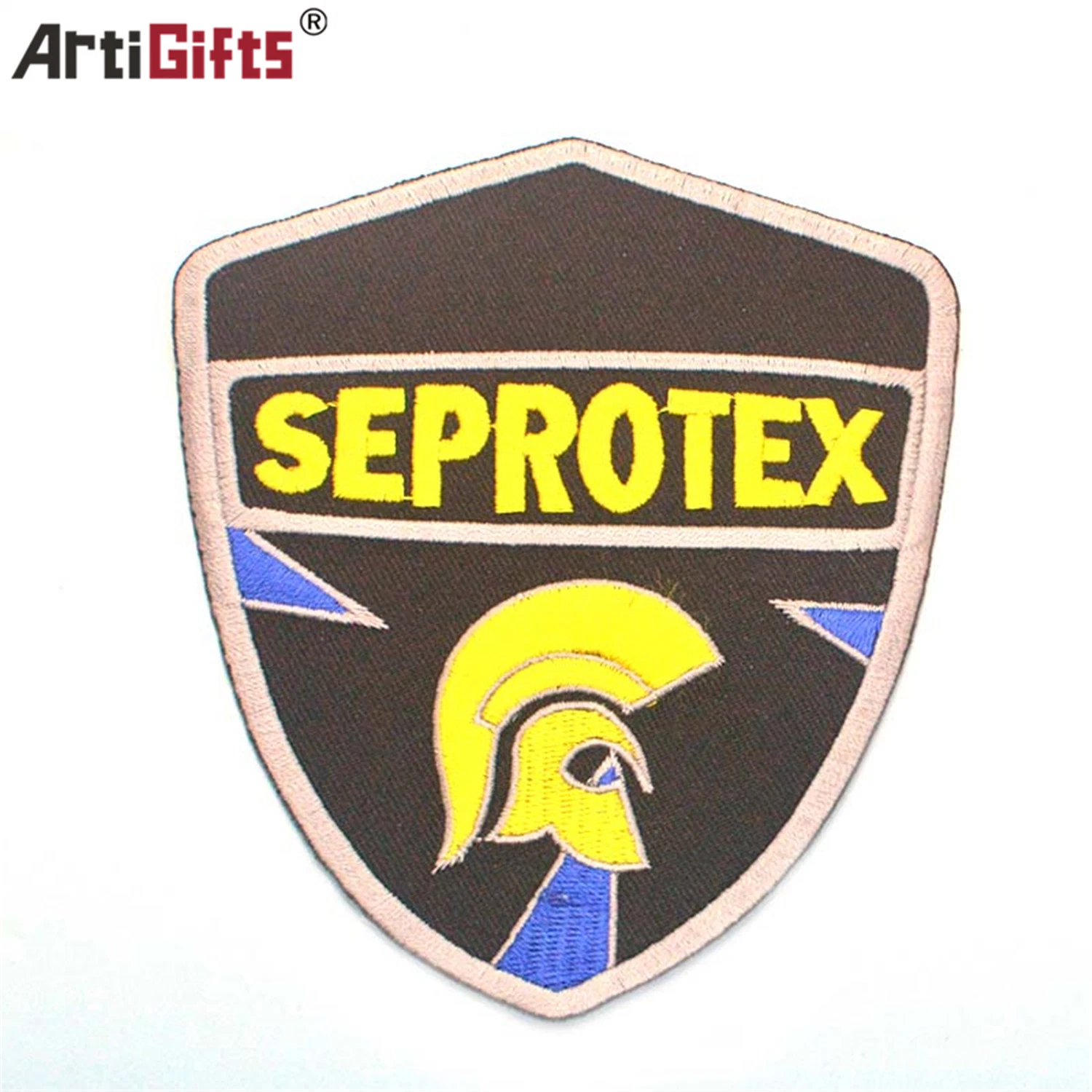Fashion Fabric Design Embroidery Patch with Glue
