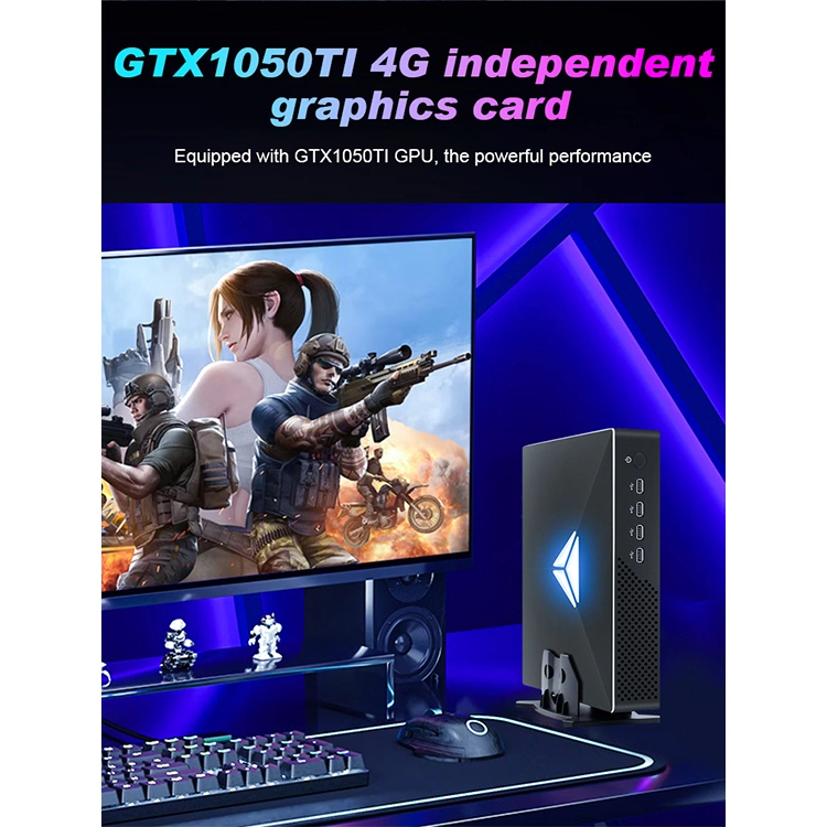 10e génération I9 I7 I3 I5 Gtx1050ti 4G Carte graphique indépendante Ordinateur de bureau DDR4 M2 Nvme DVI Win 11 WiFi Nuc Gaming Mini PC