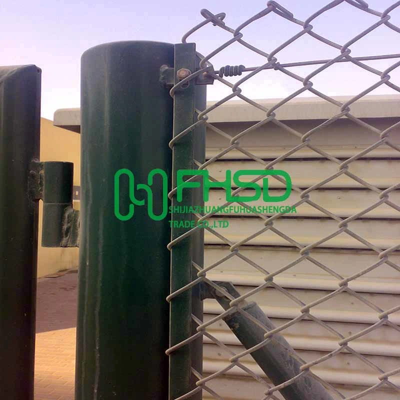 Galvanized PVC Coated Customize Chain Link Fence Gates, Chain Link Wire Mesh Fence