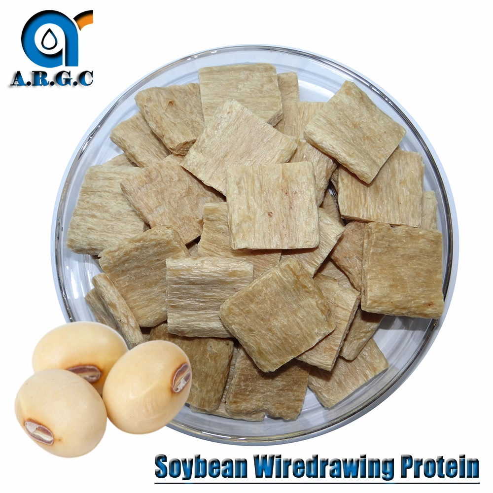 Non-GMO Tvp Textured Soy Protein 50% / بروتين الصويا Wiredring 70% فول الصويا طهو الجملة طبل حساء الصويا بروتين أكثر مضغ اللحوم النباتية