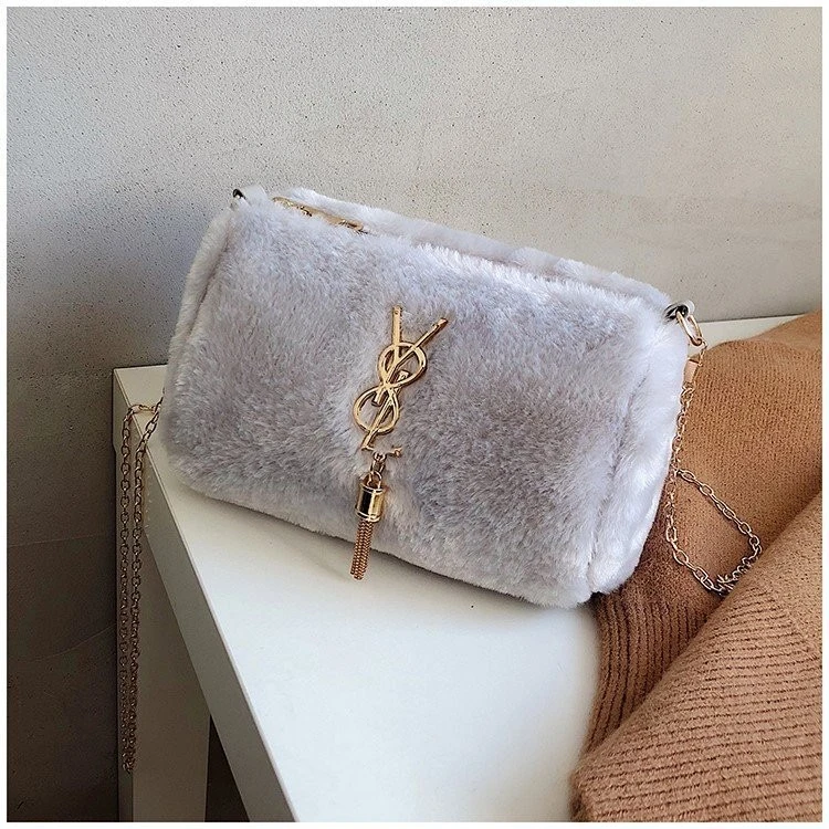 Wholesale/Supplier Ladies Good Quality Cross-Body Sling Handbag and Shoulder Fur Bag