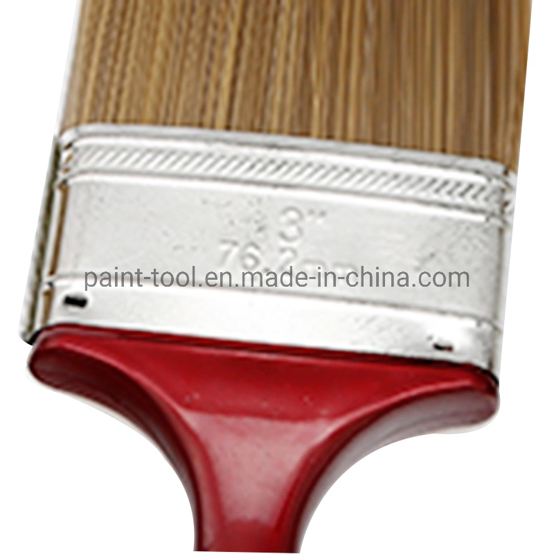 Wholesale/Supplier Brislte Hair Paint Brushes with Plastic Handle Silver Tip