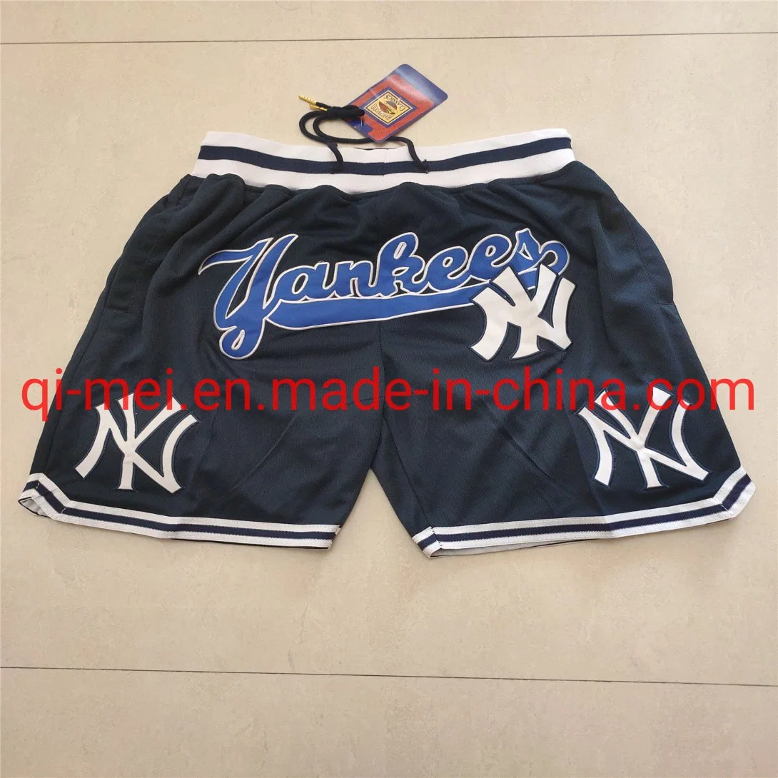 La New York Dodgers Yankees Astros padres Marlins Mets Throwback Clásicos de madera de Just Don pantalones cortos de béisbol