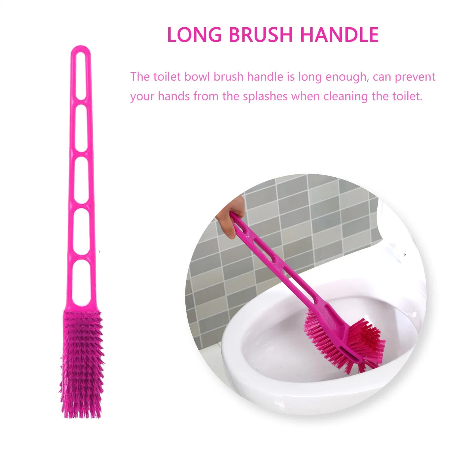 Plastic Toilet Cleaner Washing Brush