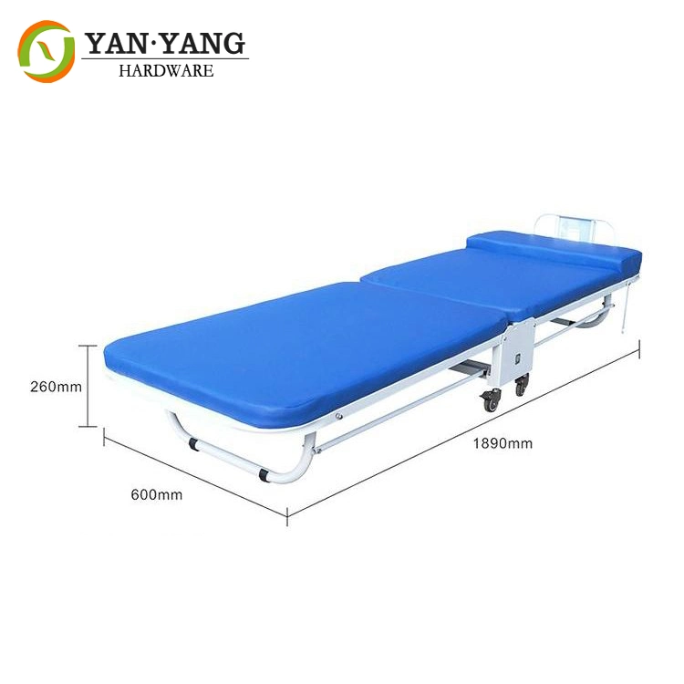 Furniture Hardware Multi-Purpose Foldable Manual Medical Accompany Bed