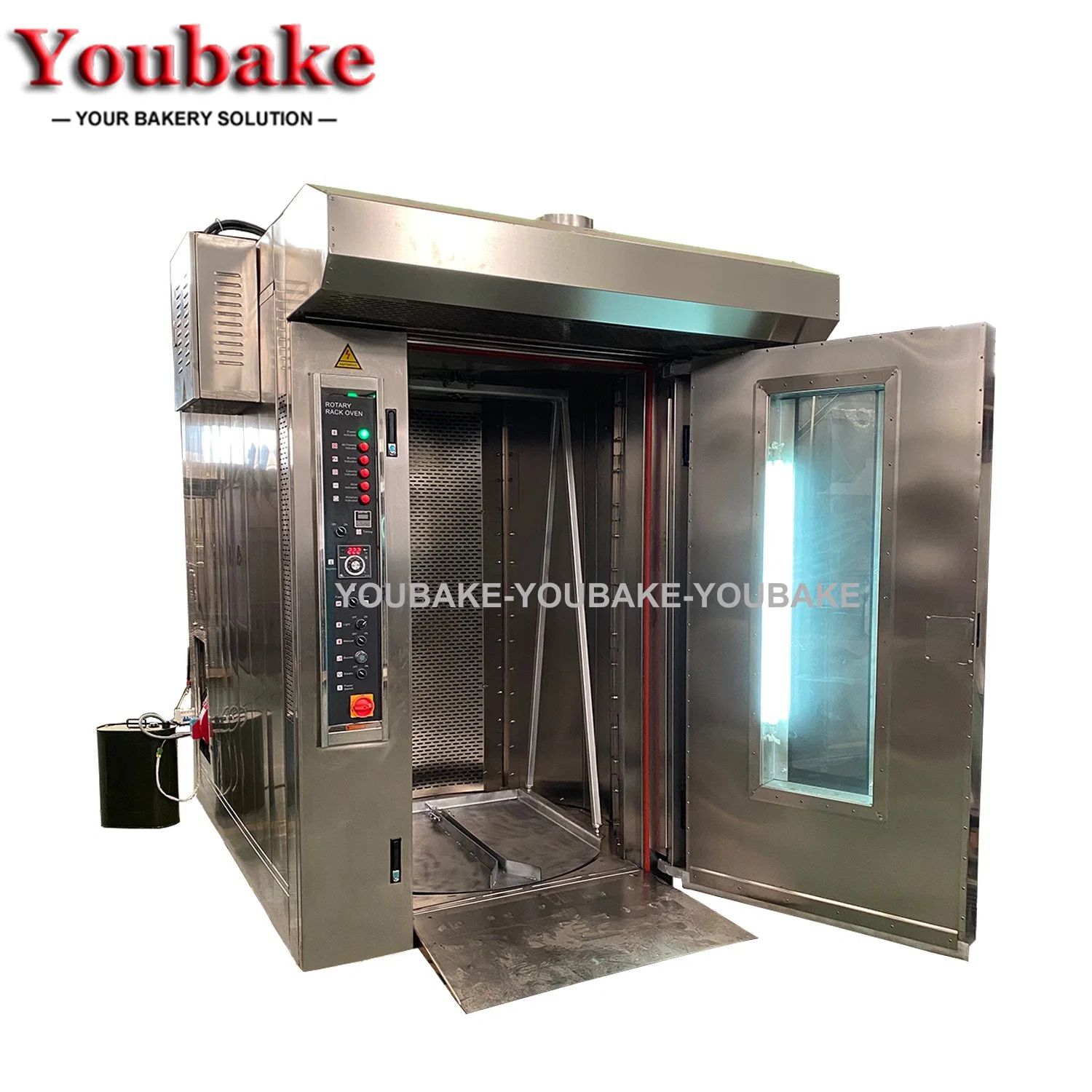 Large Size Industrial Baking Equipment Bakery Bread Making Machine 64 Trays Rotary Oven